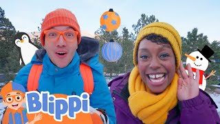 Blippi amp Meekahs DECK THE HALLS Music Video  Blippi Educational Videos for Kids [upl. by Stannfield733]