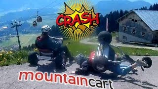 Mountaincart in Oberstdorf Germany  Crash inclusive [upl. by Navetse]