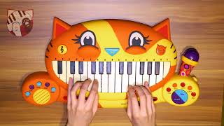 Soft Kitty played on a cat piano [upl. by Tallia]