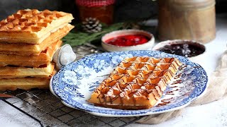 Recette de Gaufres de Foire 👌 moelleuses avec levure boulanger 👍 [upl. by Stelle]