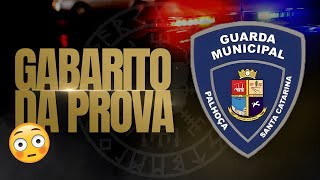 GUARDA MUNICIPAL PALHOÇASC  GABARITO DA PROVA  GMPALHOÇA [upl. by Langsdon]