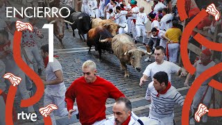 PRIMER ENCIERRO de San Fermín 2022  Toros de Joaquín Núñez del Cuvillo [upl. by Vasiliki]