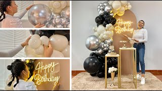 Como hacer un Arco de Globos e instalarlo en un Panel – Decoración Cumpleaños [upl. by Best370]