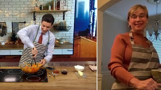 Mama Mannarino makes bourbon mashed sweet potatoes [upl. by Arit]