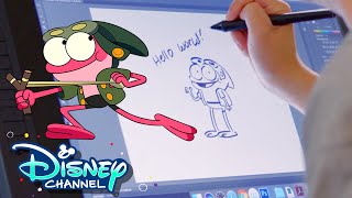 Learn to Draw Sprig ✏️  Amphibia  Disney Channel [upl. by Yoshi]