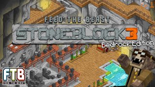 Im TRAPPED in a CAVE on Stoneblock 3 Bedrock Editon HELP  Ep 1 [upl. by Neelrac]