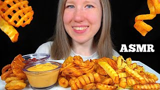 ASMR FRIES FEAST MUKBANG No Talking Eating Sounds [upl. by Nitsugua]