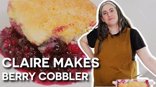 Claire Saffitz’s Perfect Berry Cobbler Recipe  Dessert Person [upl. by Mcspadden]