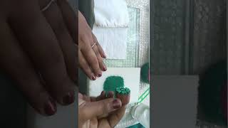 block printing diy final part aariembroidary aariblouse aariwork latest bridalaari weddingac [upl. by Zorah]