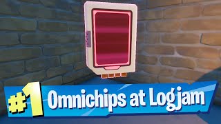 Collect Omni Chips at LogJam Lumberyard Location  Fortnite [upl. by Alessig]