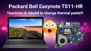 Packard Bell Easynote TS11HR teardown and rebuild [upl. by Atnas163]