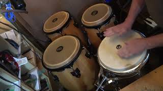 55 second congas and djenbe video No particular pattern [upl. by Enneire]