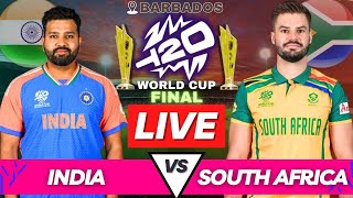 INDIA vs SOUTH AFRICA Live T20 WC 2024 FINAL  IND vs SA Live Commentary  T20 World Cup Final 2ndIn [upl. by Nujra]