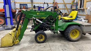 John Deere 317 Loader hydraulic steering upgrade [upl. by Hans]