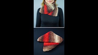 Knitted snoodscarf quickly and easily Tutorial for beginners Miarti🧶 [upl. by Eshelman]