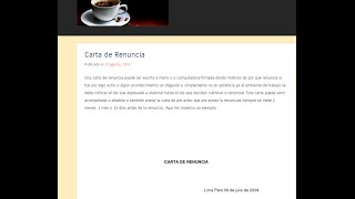 plantilla de Carta de Renuncia en Word gratis [upl. by Selinski]