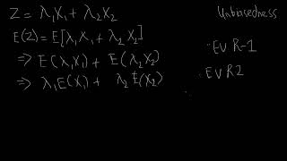 Unbiasedness of Generalized Estimator  Part A  Dougherty Review Chapter  Econometrics [upl. by Iadahs368]