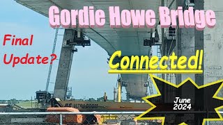 Gordie Howe Bridge 63024 Update Connected Concrete Poured A Drive Underneath A Last Look [upl. by Romilda]