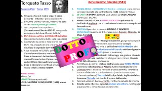 📙TORQUATO TASSO  ⚔ GERUSALEMME LIBERATA Vita opere stile contesto storico controriforma [upl. by Asor]