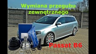 Wymiana przegubu zewnętrznego w Passacie B6 [upl. by Scotty945]