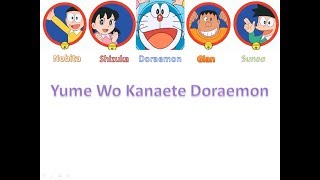 Yume Wo Kanaete Doraemon Color Coded Original Color Coded Video [upl. by Ahselef]