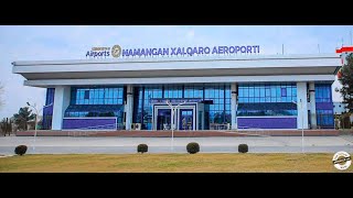 Noqulay obhavo tufayli Namangan aeroporti reyslarni vaqtincha qabul qilmadi [upl. by Issy594]