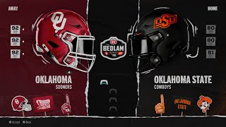 4 Oklahoma 30  Oklahoma State 21  Dynasty Year 4 [upl. by Pulchia326]