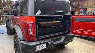 Ford BroncoTool Box with drawer install [upl. by Marlon]