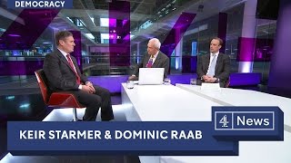 Interview with Keir Starmer and Dominic Raab [upl. by Leimaj]