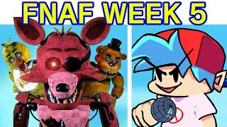 Friday Night Funkin VS Five Nights at Freddys FULL WEEK 15 Chica Foxy Bonnie FNF ModFNaF 1 [upl. by Annat]