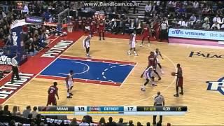 Captain Udonis Haslem 17Pts vs Pistons 20140328 [upl. by Farmer]