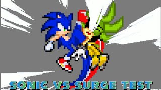 Sonic VS Surge Test Sticknodes Sprite Battle [upl. by Irra]