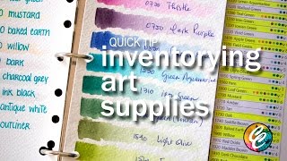 quick tip  how i inventory my art supplies [upl. by Nnav385]