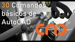 30 Comandos básicos de AUTOCAD en 15 minutos con atajos y aplicación [upl. by Aihsat721]