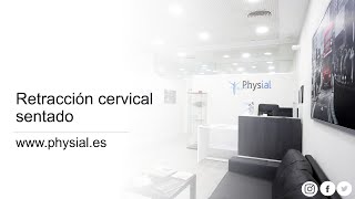 Retracción cervical sentado · Método McKenzie MDT · Clínica Physial [upl. by Atinot]