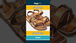 🇬🇧🇫🇷 sandals  sandales  vocabulary builder  learn English  apprenons langlais [upl. by Nyberg590]