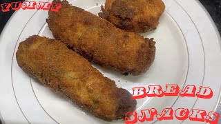 How to make bread snacks I New snack recipe I Quick snack Recipe [upl. by Ilime]