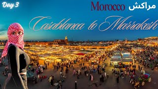 Morocco Day 3  مراکش کی سیر  Casablanca To Marrakesh  Morocco Tourist Attractions [upl. by Eniarda]