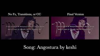 Angostura by keshi  Video Animation Raw vs Final Version [upl. by Arehahs]