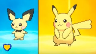 HOW TO Evolve Pichu into Pikachu in Pokémon Ultra Sun and Ultra Moon [upl. by Juliane979]