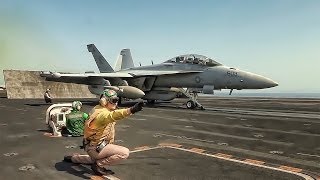 Aircraft Carrier Takeoffs amp Landings [upl. by Naitsirc]