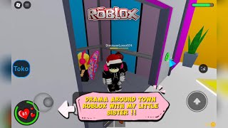 Drama Around Town Rpblox With My Little Sister ‼️ [upl. by Vescuso116]