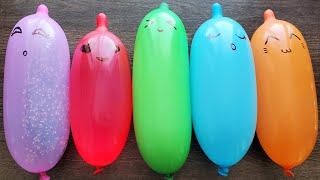 Making Slime with Funny Balloons  Satisfying Slime video [upl. by Netsirt]