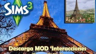 Los Sims 3 Descargar MOD Interacciones para la Torre Eiffel [upl. by Jack]