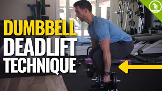 Dumbbell Deadlift Technique – Perfect Form Video Tutorial Guide [upl. by Froma]