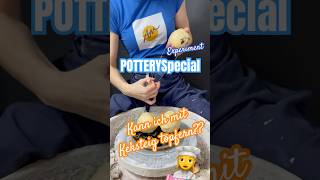 Experiment Kann ich mit Keksteig töpfern 👩‍🍳🏺🍪🌀 asmr clay pottery cookiedough [upl. by Tempa]