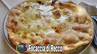 FOCACCIA DI RECCO RICETTA ORIGINALE [upl. by Arayk]