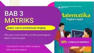 Penjumlahan dan pengurangan matriks kelas 11 kurikulum merdeka [upl. by Adila]