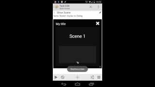 Tasker tutorial Tasker Gestures in scenes  How to swipe inside tasker [upl. by Dobson316]