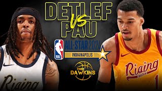 NBA 2024 Rising Stars GM2 Team Detlef vs Team Pau Full Game Highlights  FreeDawkins [upl. by Acirea]